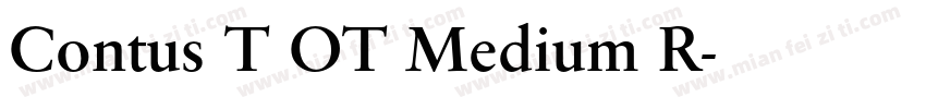 Contus T OT Medium R字体转换